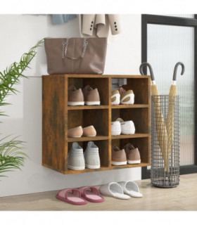 Shoe Cabinet Smoked Oak 52.5x30x50 cm
