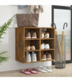 Shoe Cabinet Smoked Oak 52.5x30x50 cm