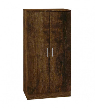 Shoe Cabinet Smoked Oak 55x35x108 cm Engineered Wood