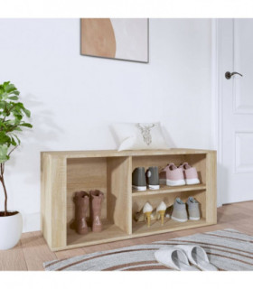 Shoe Cabinet Sonoma Oak 100x35x45 cm Engineered Wood
