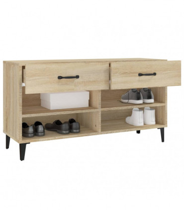 Shoe Cabinet Sonoma Oak 102x35x55 cm Engineered Wood