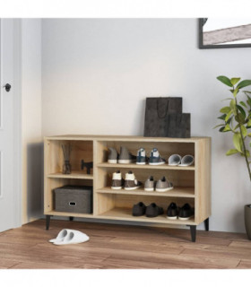 Shoe Cabinet Sonoma Oak 102x36x60 cm Engineered Wood