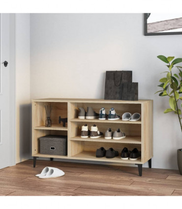Shoe Cabinet Sonoma Oak 102x36x60 cm Engineered Wood