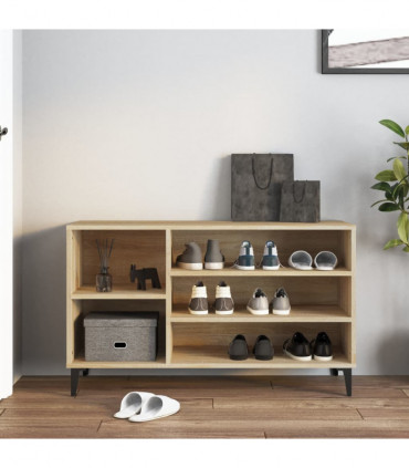 Shoe Cabinet Sonoma Oak 102x36x60 cm Engineered Wood