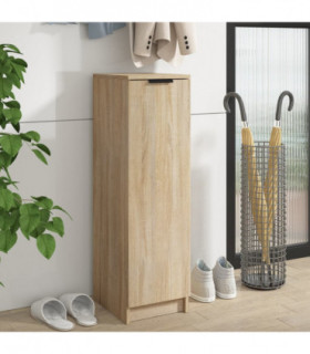 Shoe Cabinet Sonoma Oak 30x35x100 cm Engineered Wood