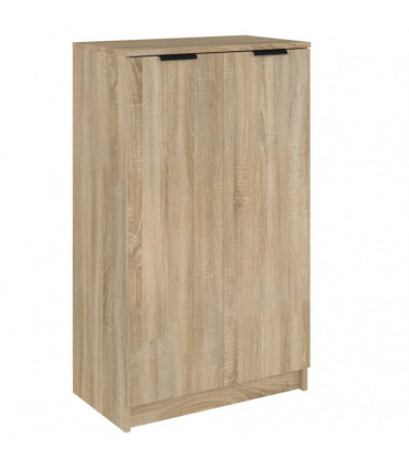 Shoe Cabinet Sonoma Oak 59x35x100 cm Engineered Wood