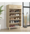 Shoe Cabinet Sonoma Oak 60x35x105 cm Engineered Wood