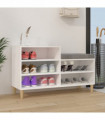 Shoe Cabinet White 102x36x60 cm Engineered Wood