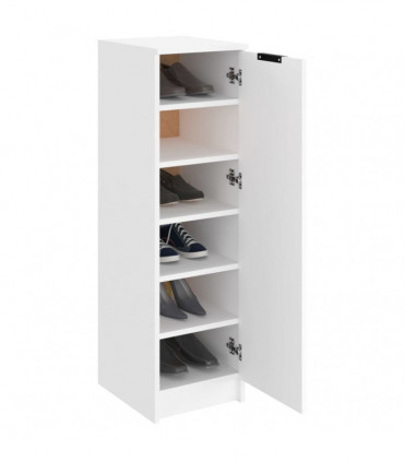 Shoe Cabinet White 30x35x100 cm Engineered Wood