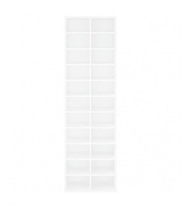 Shoe Cabinet White 54x34x183 cm Engineered Wood