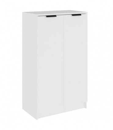 Shoe Cabinet White 59x35x100 cm Engineered Wood