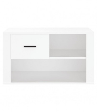 Shoe Cabinet White 80x35x45 cm Engineered Wood