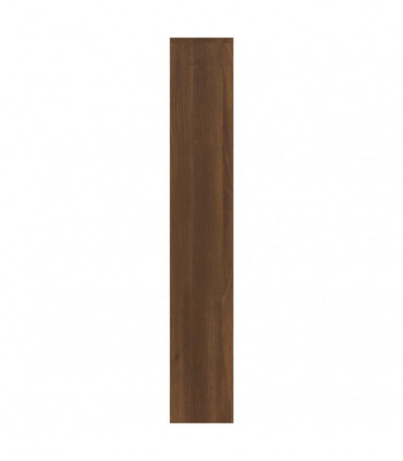 Shoe Cabinet with Mirror 3-Layer Brown Oak 63x17x102.5 cm