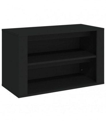 Shoe Rack Black 75x35x45 cm Engineered Wood