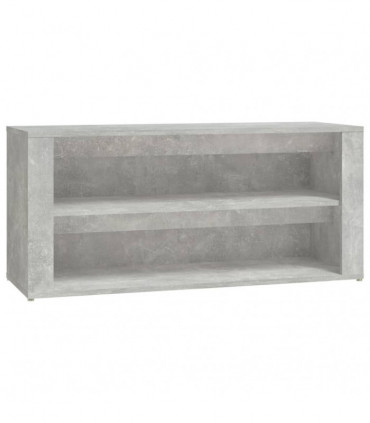 Shoe Rack Concrete Grey 100x35x45 cm Engineered Wood