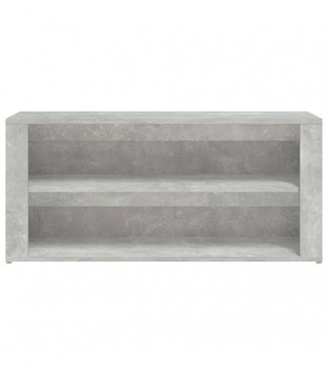 Shoe Rack Concrete Grey 100x35x45 cm Engineered Wood