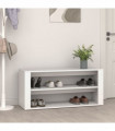 Shoe Rack White 100x35x45 cm Engineered Wood
