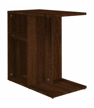 Side Table Brown Oak 50x30x50 cm Engineered Wood