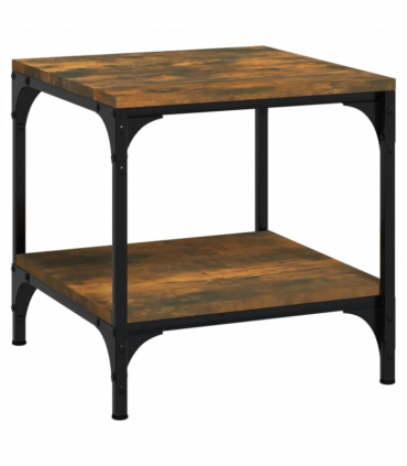 Side Tables 2 pcs Smoked Oak 40x40x40 cm Engineered Wood