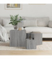 Side Tables 3 pcs Grey Sonoma Engineered Wood