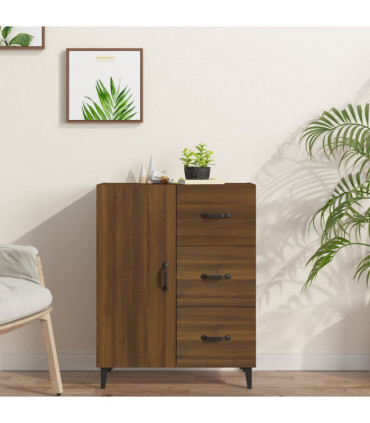 Sideboard Brown Oak 69.5x34x90 cm Engineered Wood