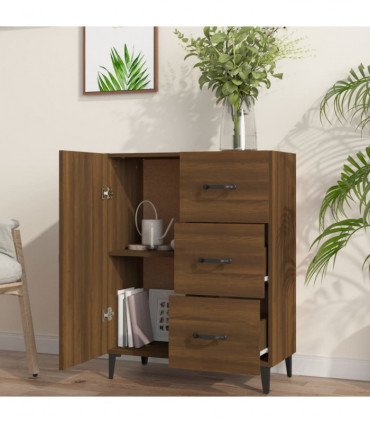 Sideboard Brown Oak 69.5x34x90 cm Engineered Wood