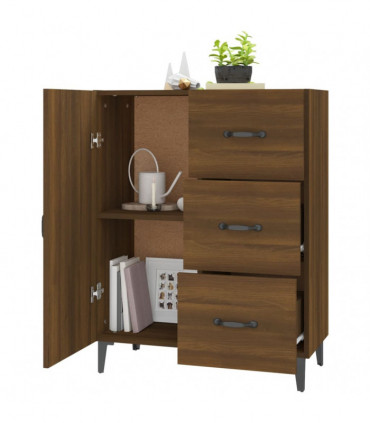 Sideboard Brown Oak 69.5x34x90 cm Engineered Wood