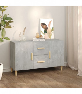 Sideboard Concrete Grey 100x36x60 cm Engineered Wood