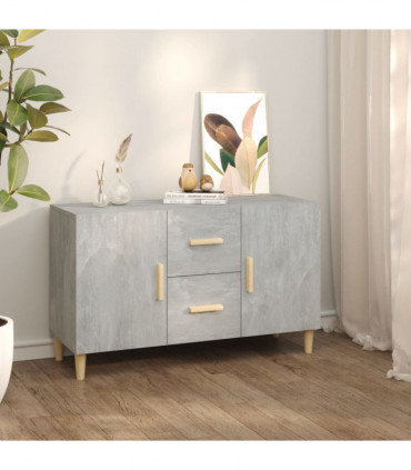 Sideboard Concrete Grey 100x36x60 cm Engineered Wood