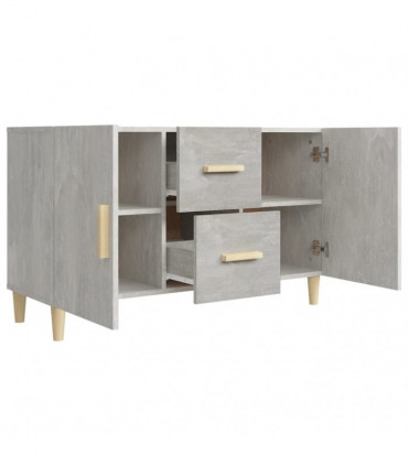 Sideboard Concrete Grey 100x36x60 cm Engineered Wood
