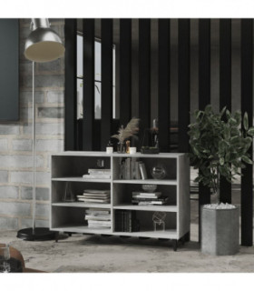 Sideboard Concrete Grey 103.5x35x70 cm Chipboard