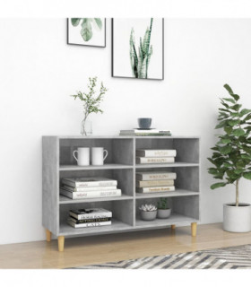 Sideboard Concrete Grey 103.5x35x70 cm Chipboard