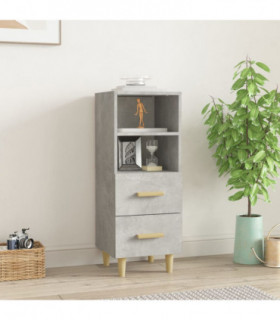 Sideboard Concrete Grey 34.5x34x90 cm Engineered Wood