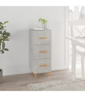 Sideboard Concrete Grey 34.5x34x90 cm Engineered Wood