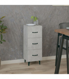 Sideboard Concrete Grey 34.5x34x90 cm Engineered Wood