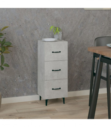Sideboard Concrete Grey 34.5x34x90 cm Engineered Wood