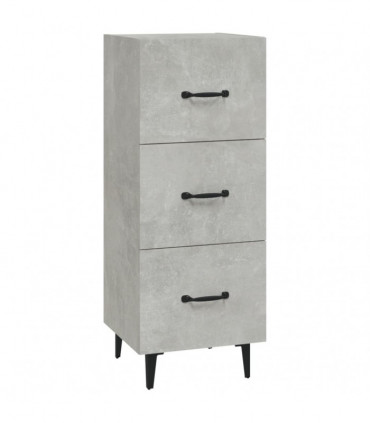 Sideboard Concrete Grey 34.5x34x90 cm Engineered Wood