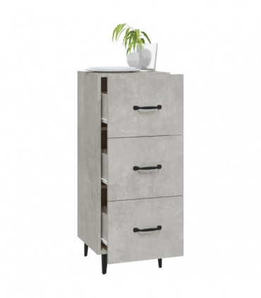 Sideboard Concrete Grey 34.5x34x90 cm Engineered Wood