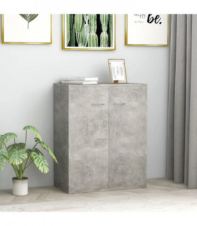 Sideboard Concrete Grey 60x30x75 cm Engineered Wood
