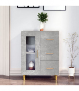 Sideboard Concrete Grey 69,5x34x90 cm Engineered Wood