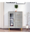 Sideboard Concrete Grey 69,5x34x90 cm Engineered Wood