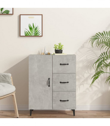 Sideboard Concrete Grey 69.5x34x90 cm Engineered Wood