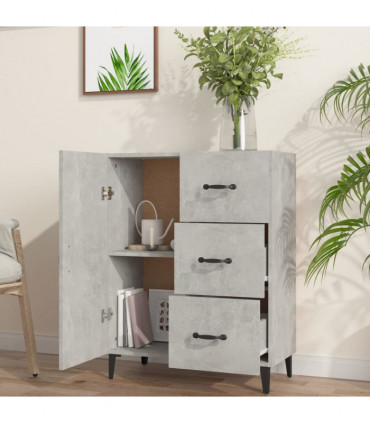 Sideboard Concrete Grey 69.5x34x90 cm Engineered Wood