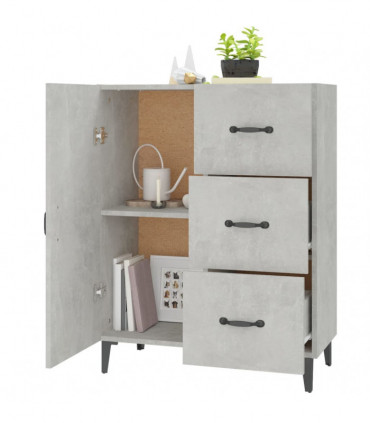 Sideboard Concrete Grey 69.5x34x90 cm Engineered Wood
