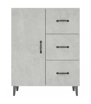 Sideboard Concrete Grey 69.5x34x90 cm Engineered Wood