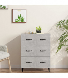 Sideboard Concrete Grey 69.5x34x90 cm Engineered Wood