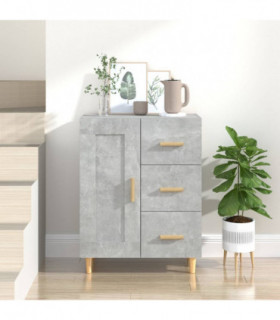 Sideboard Concrete Grey 69.5x34x90 cm Engineered Wood
