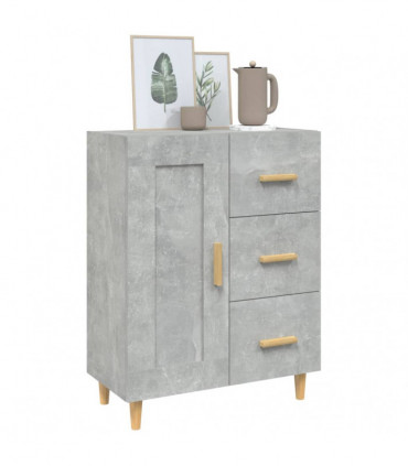 Sideboard Concrete Grey 69.5x34x90 cm Engineered Wood