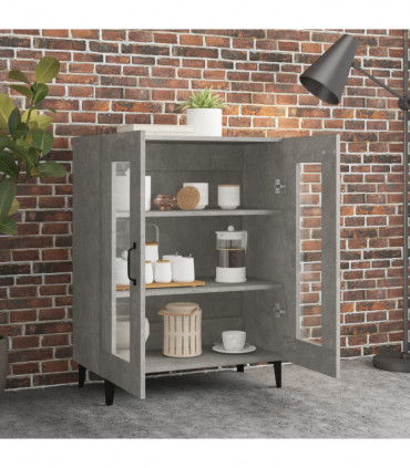 Sideboard Concrete Grey 69.5x34x90 cm Engineered Wood