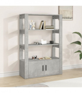 Sideboard Concrete Grey 80x30x119.5 cm Engineered Wood